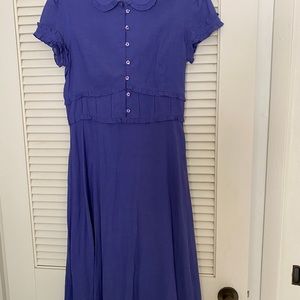 Maeve Blue Shirtdress from Anthropologie size 8